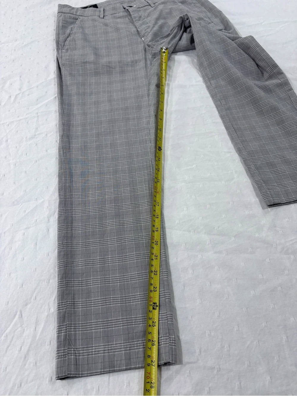Mason's Italy Gray Plaid Torino Chino Pants Men's Size 48 EU / 32 US